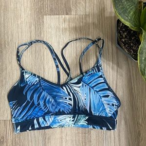 Tropical Print Sports Bra